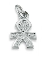Pendente Le Bebé Donna I Mini in Oro bianco Diamante LBB032 - LBB032